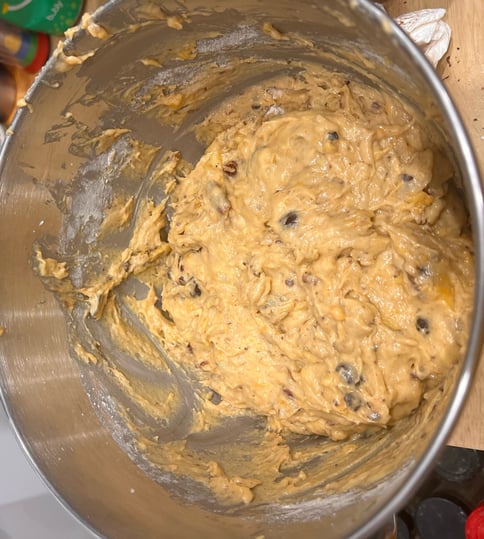 Plantain bread batter