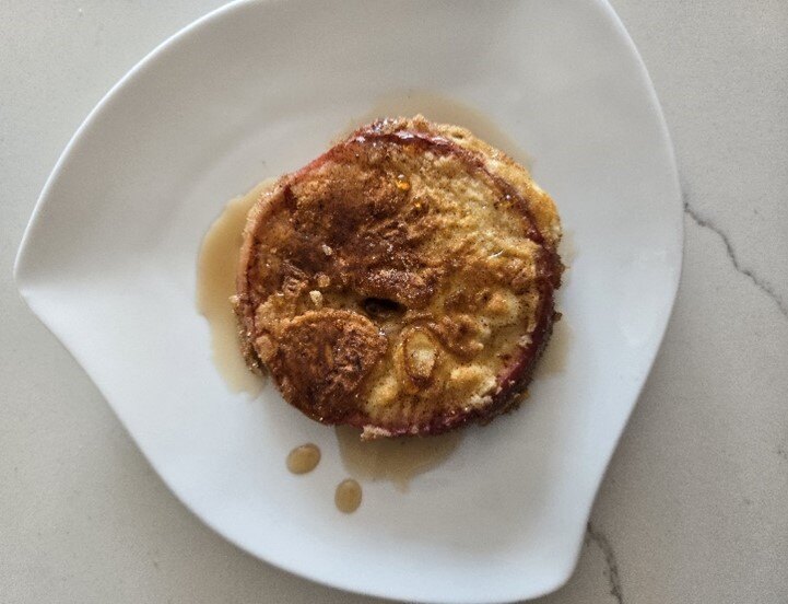 Plated Apple Fritter