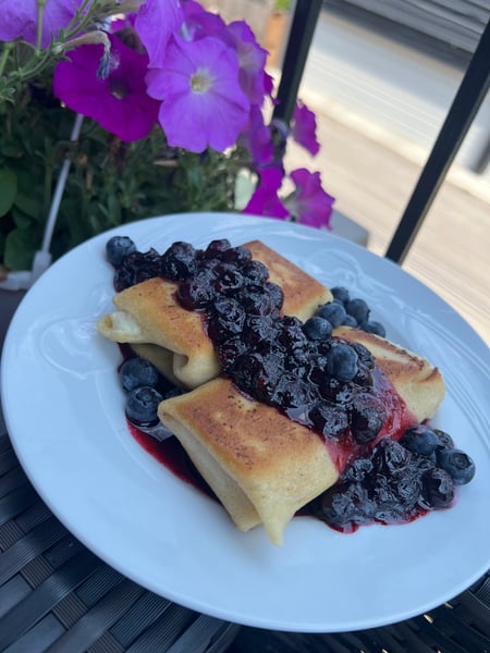 Plated Blintzes