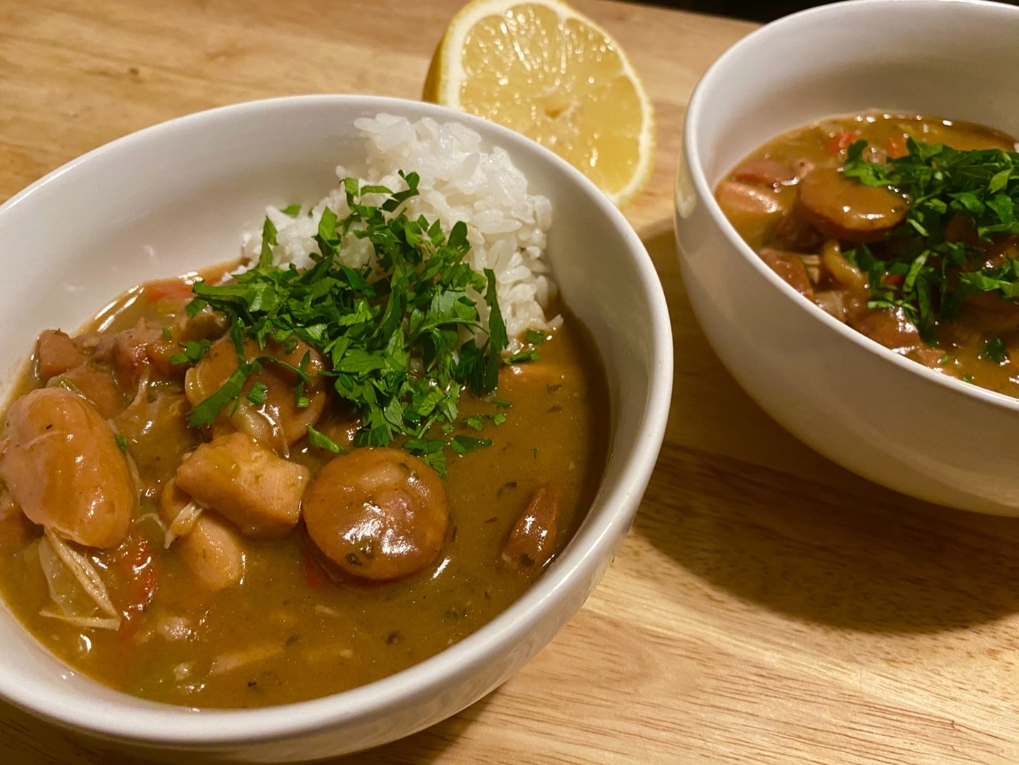 plated gumbo