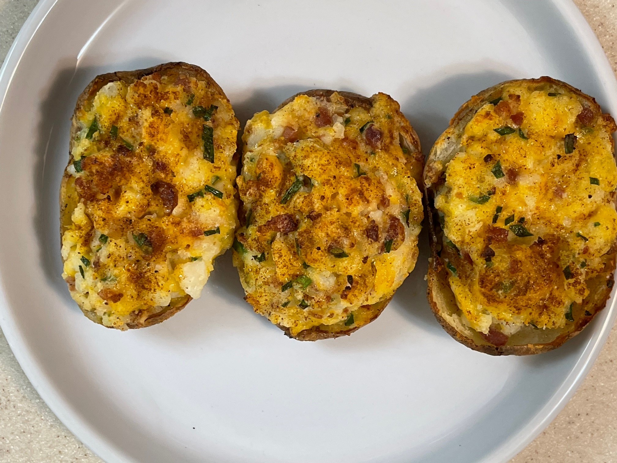 plated loaded potatoes