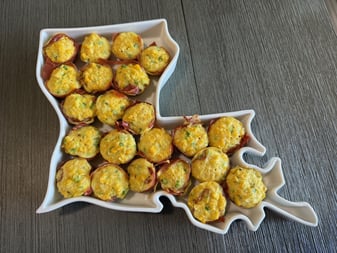 Prosciutto Cups with Corn Custard