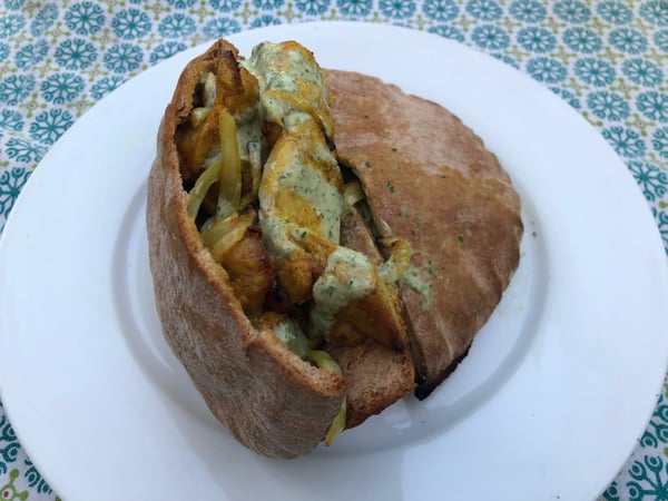 plated shawarma
