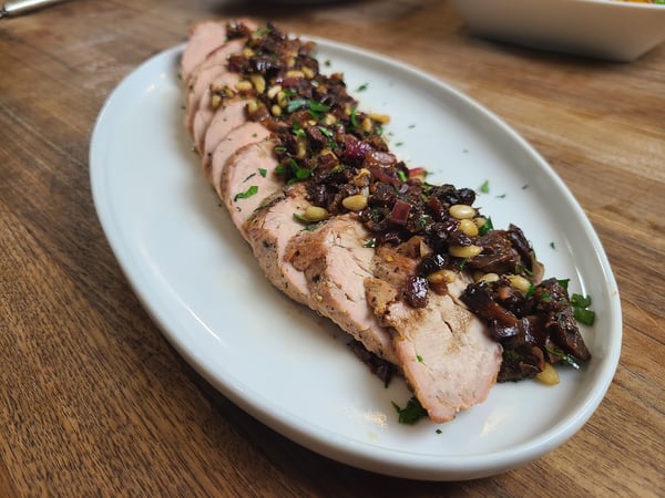 pork with tapenade