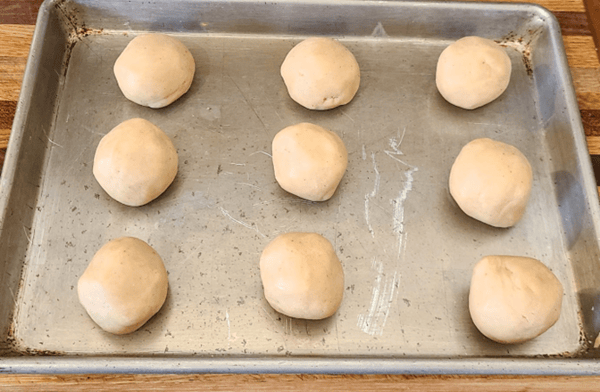 portioned dough balls