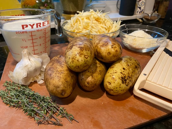 potato gratin mise