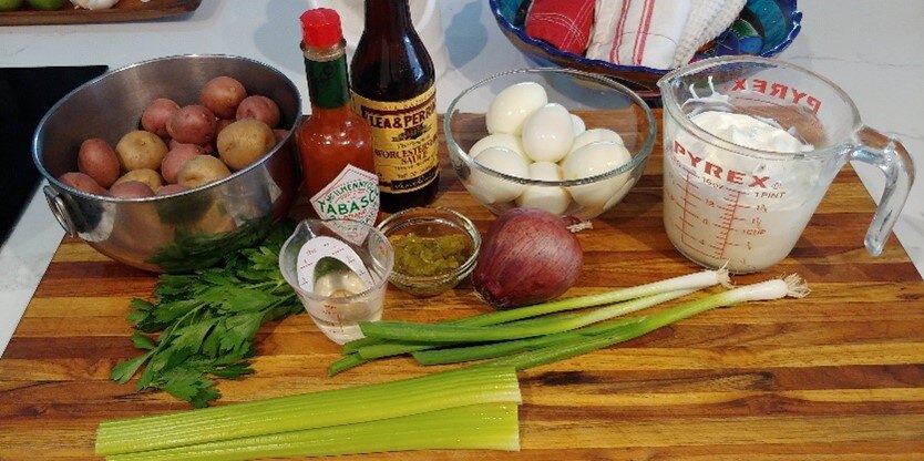 Potato salad ingredients