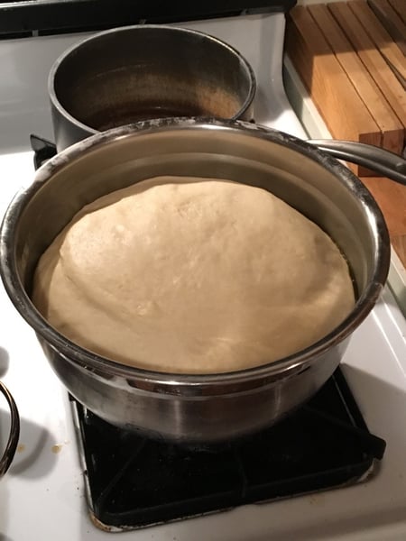 proofing pizza dough