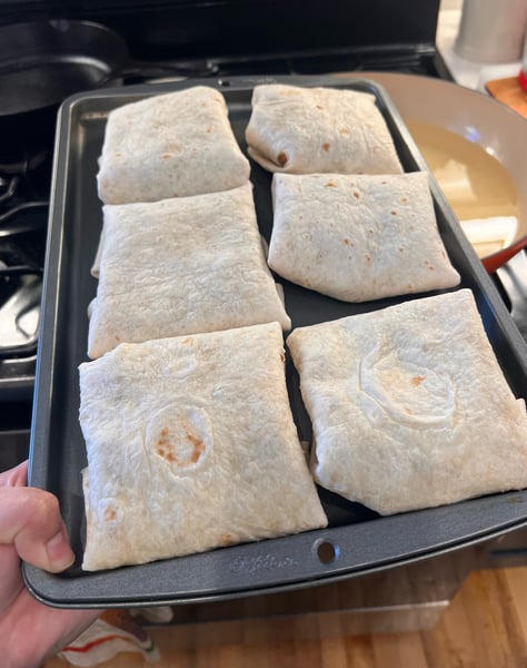 Puffs on sheet tray