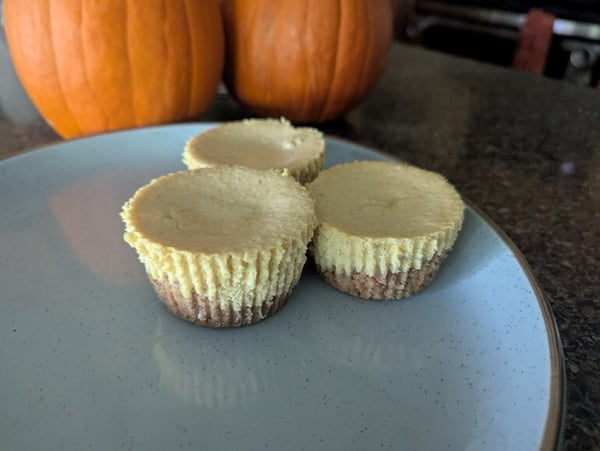 Pumpkin cheesecakes