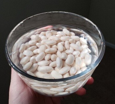 Beans soaking