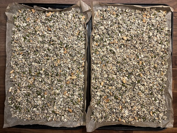 raw granola trays