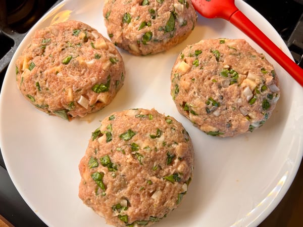 raw turkey burgers
