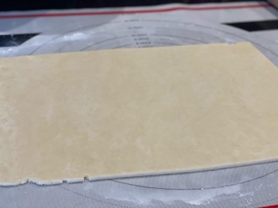 Rectangle of dough