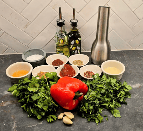 Red chimichurri mise