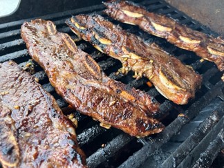 ribs on grill 2