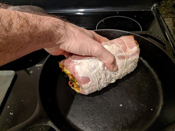 roast into pan