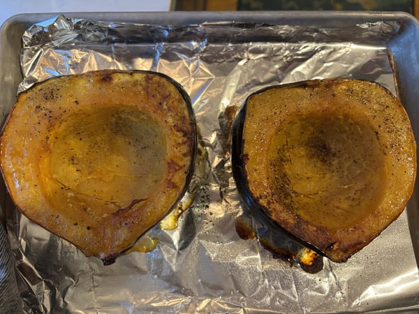 Roasted acorn squash