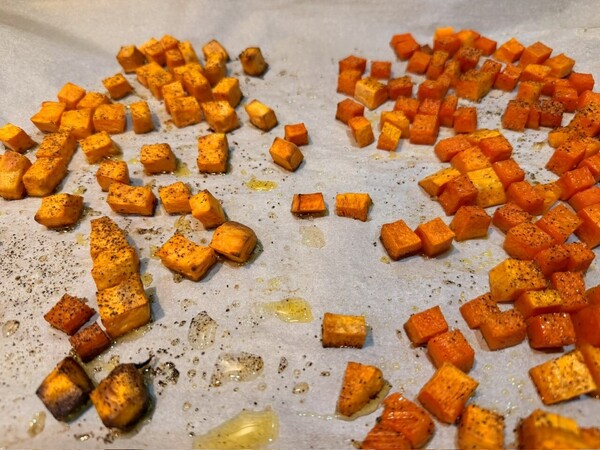 Roasted sweet potatoes & squash