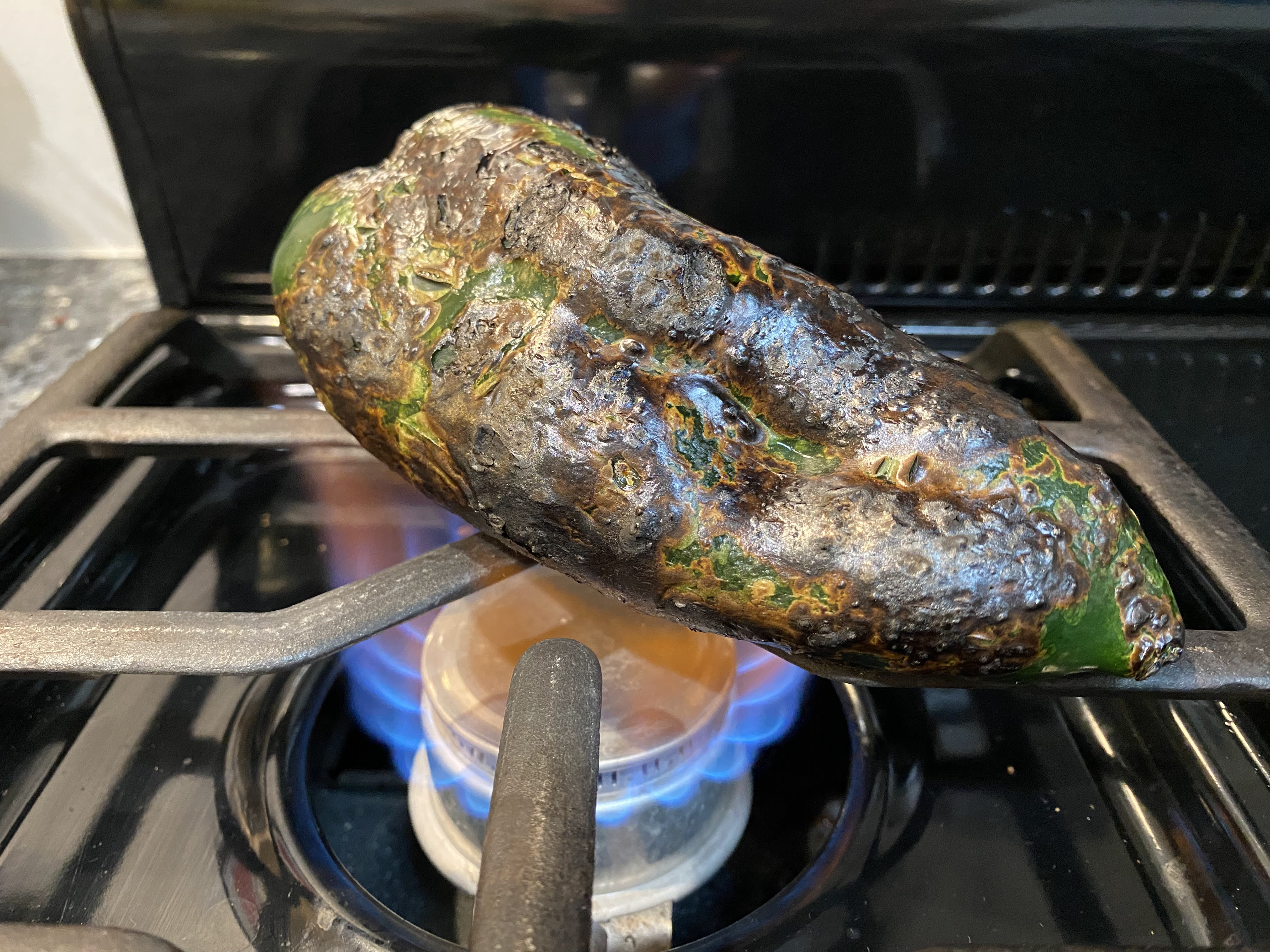 Roasting Poblano
