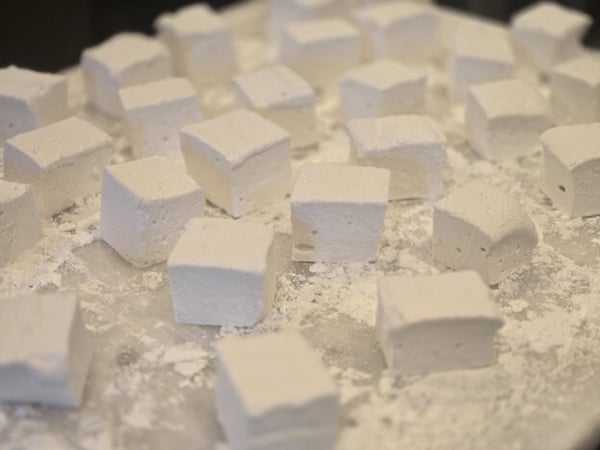 Rolled marshmallows