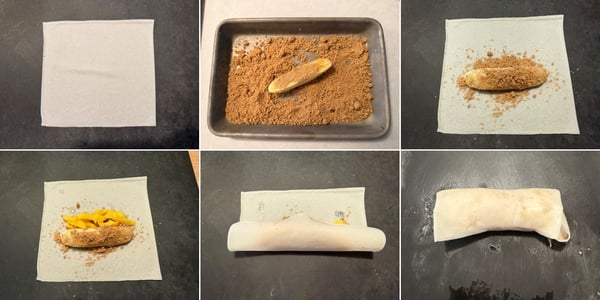 Rolling banana process