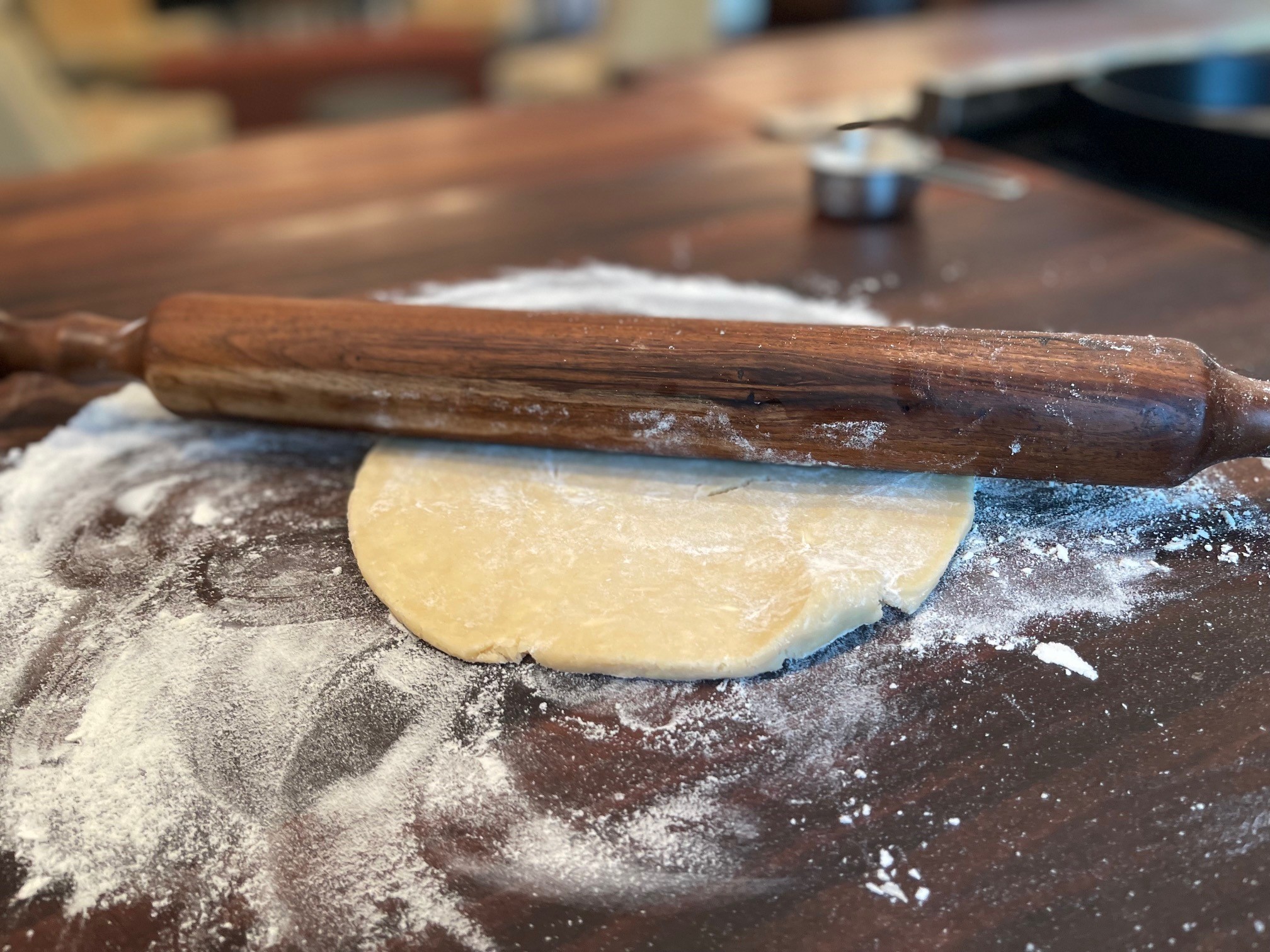 Rolling out pie crust