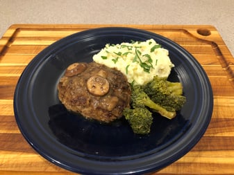 salisbury steak plated
