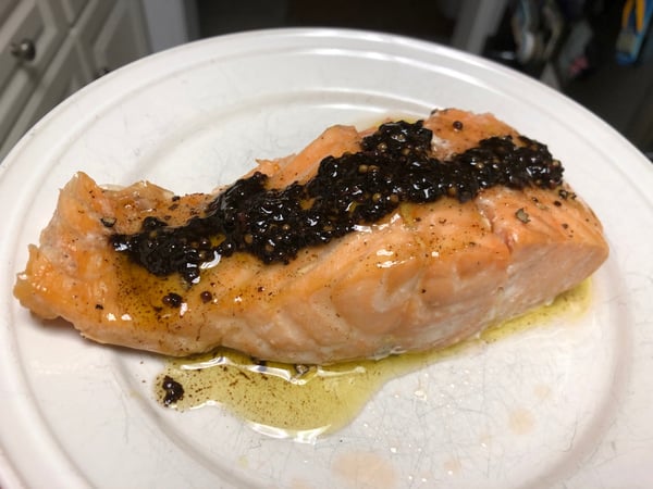 salmon with vinaigrette