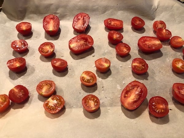salted tomatoes