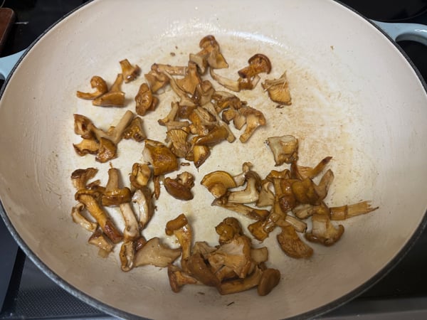 Sauteed chanterelles