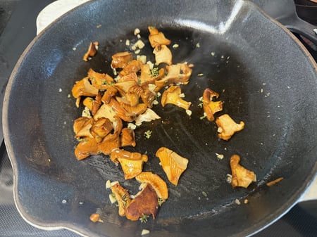Sauteed chanterelles