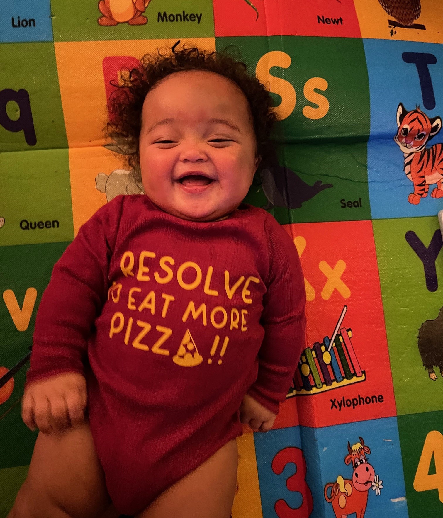 Scarlett Pizza Onesie