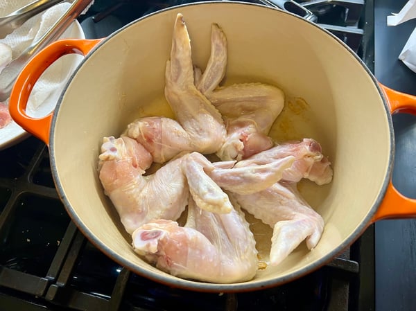Searing chicken
