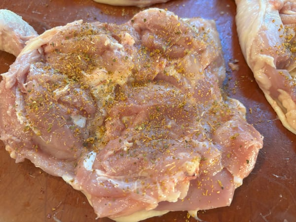 Seasoned chicken leg