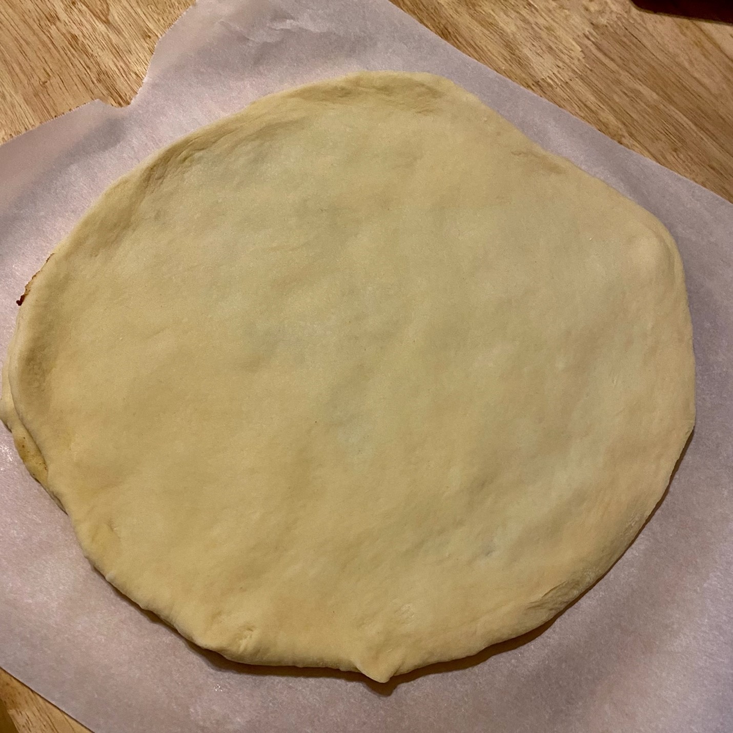 Snowflake layers of dough