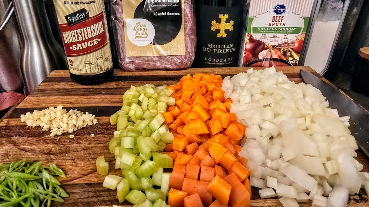 Shepherd's Pie ingredients