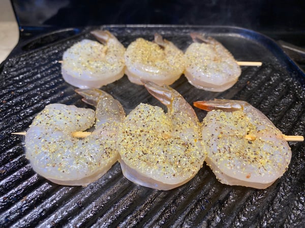 shrimp on grill