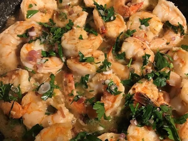 shrimp with ramp butter