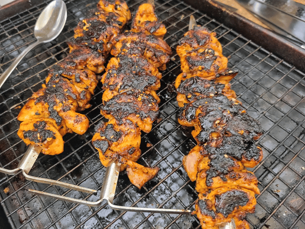 Skewers of meat