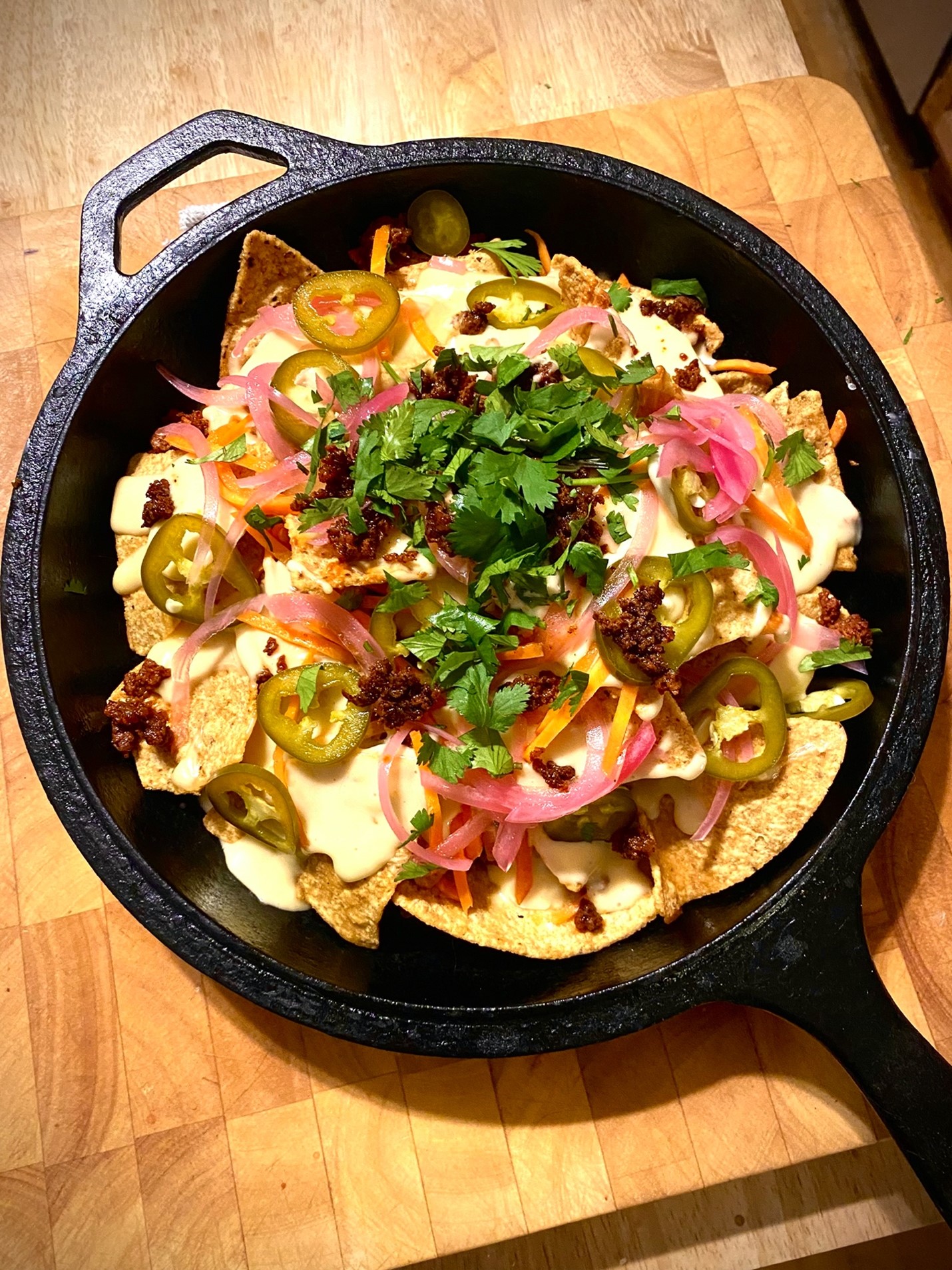 Skillet nachos