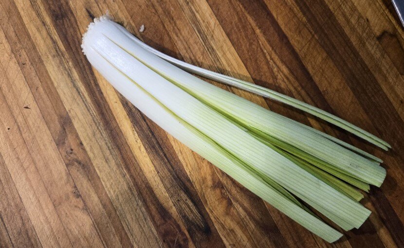 Slice leeks
