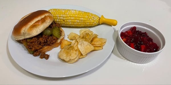 Sloppy Joe with Cranberry Relish