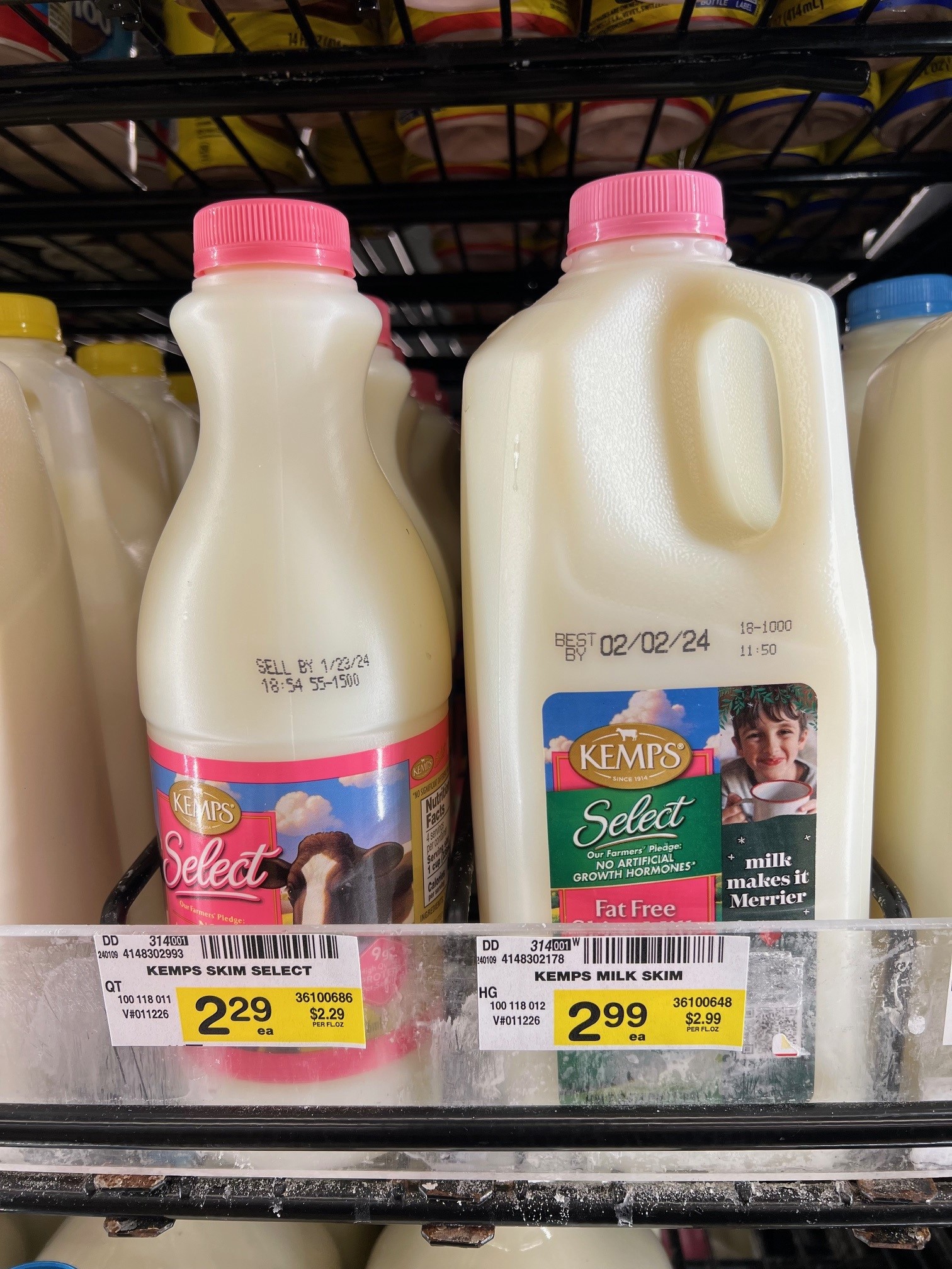 Smaller milks