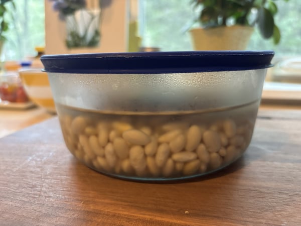 Soaked beans