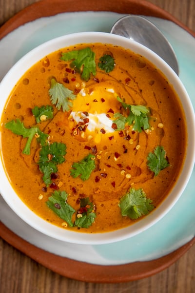 Soup with yogurt