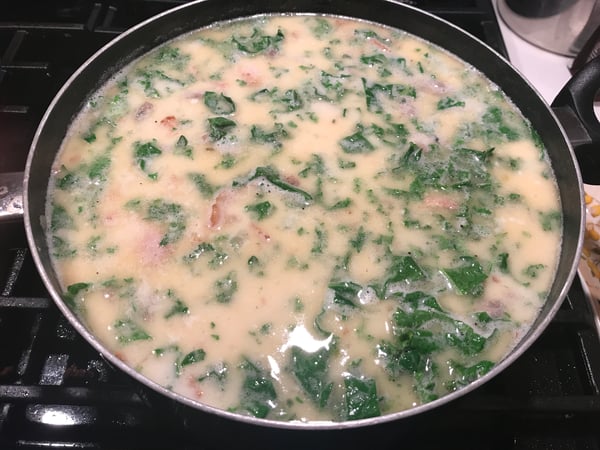 soup with kale