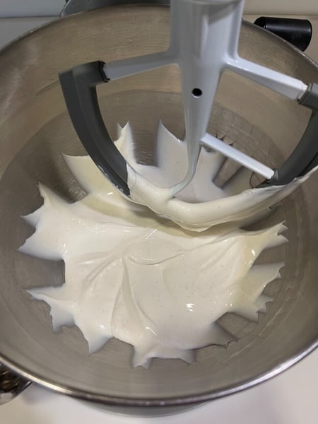 Mixing sour cream layer