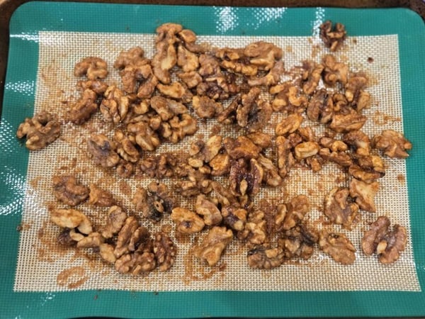 Spiced nuts baked