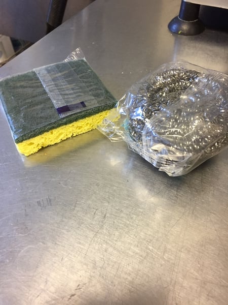 sponge and scouring pad